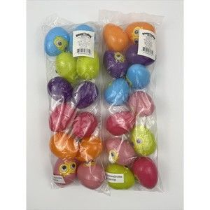 Hatching Plastic Snap-Shut Easter Eggs With Googly Eyes, 24 Piece set